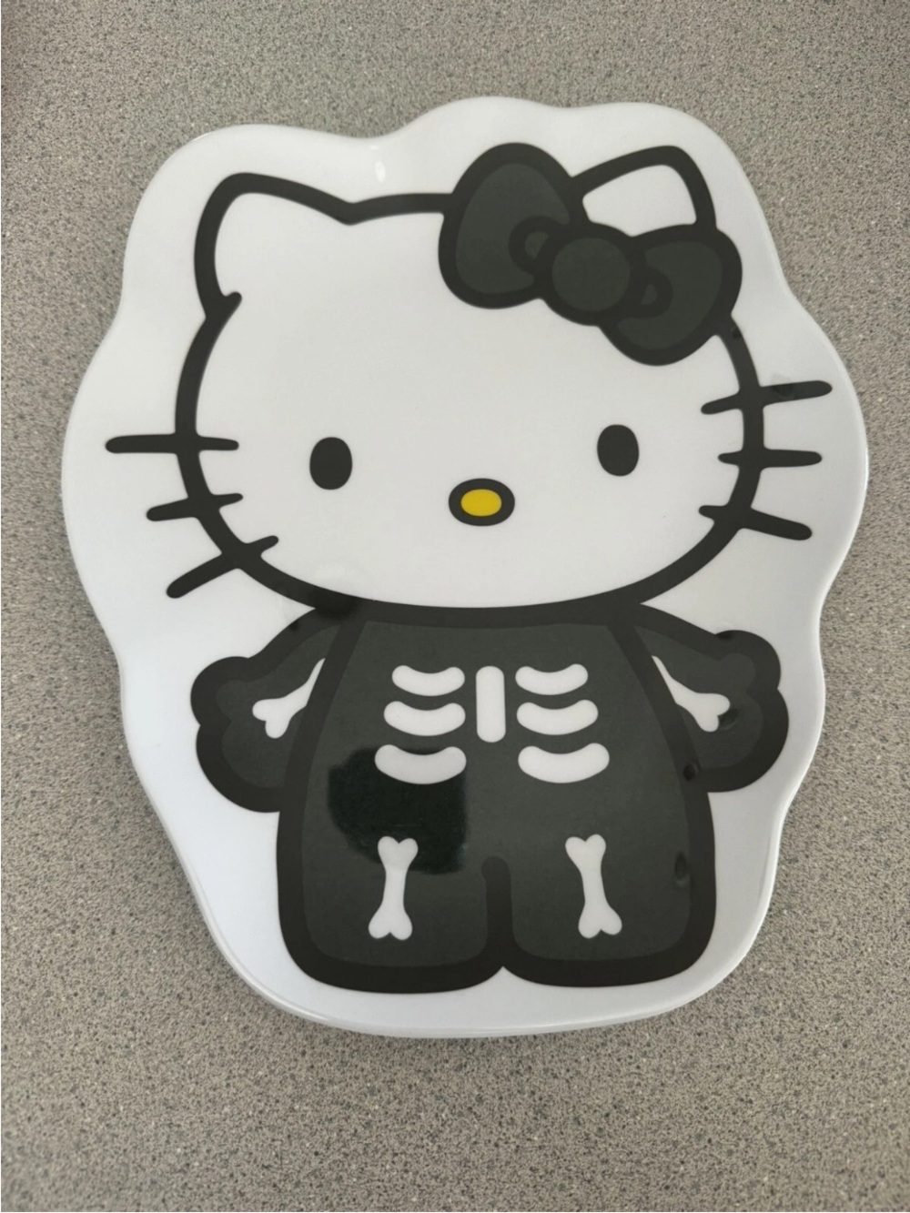NEW Hello Kitty Halloween Costume Plate Skeleton 11.5" Melamine Platter